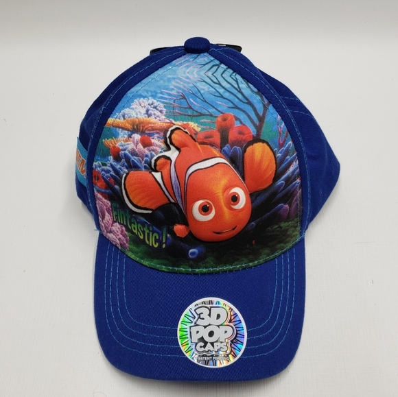 New Finding Dory Nemo Blue Cap 3D Disney Pixar Kids Snapback Hat - Picture 2 of 12